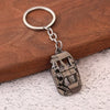 Gearbox Keychain with Turbo Hub and Brake Disc Pendant