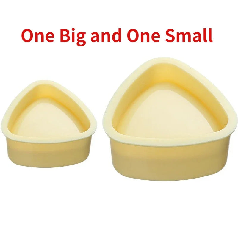 Sushi Rice Mold Set with Lid - Triangle & Rectangle Shapes