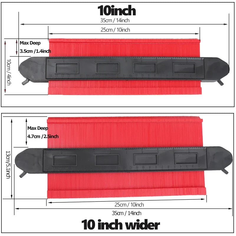 Profile Contour Gauge for Accurate Shape Duplication