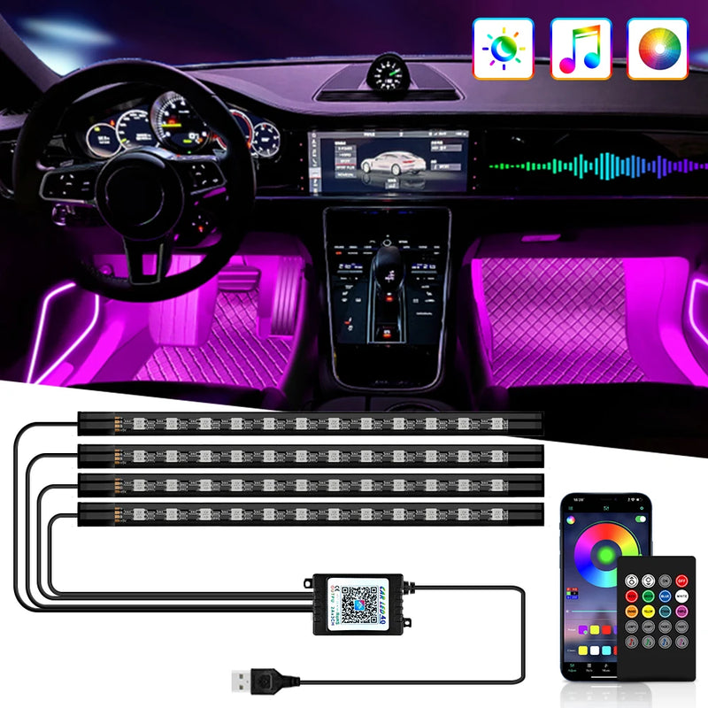 Kabellose RGB-Ambientebeleuchtung mit Musiksync