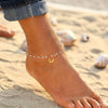 Double-Layer Bead Anklet in Stainless Steel