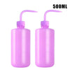 Two 500ml purple tattoo squeeze bottles with precision tips
