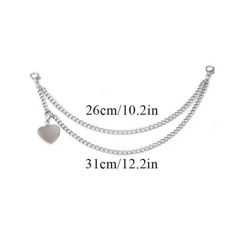 Multi-Layer Metal Pearl Bag Chain