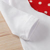 Adorable Heart Print Baby Girl Outfit Set (Romper, Pants & Headband)