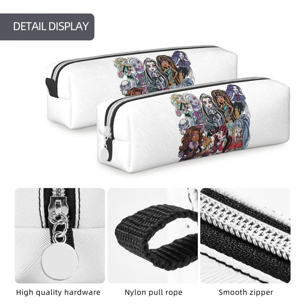 Monster High Pink Pattern Pencil Case