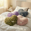Leopard Print Heart-Shaped Plush Cushion
