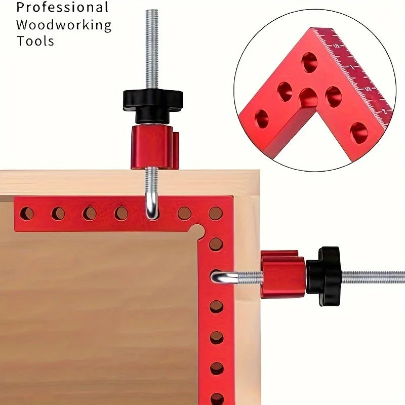Aluminum Alloy Right Angle Clamp with 90-Degree Positioning Ruler