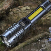 Rechargeable LED Flashlight with LCD Display and Zoom