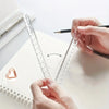 Folding Acrylic Ruler Set with Clear Markings