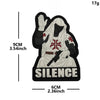 Knights Templar Cross Patch with Hook and Loop Backing