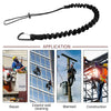 Sangle élastique noire et réglable pour diverses applications comme réparation, nettoyage, entretien et construction.