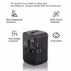 Universal Multi-Voltage Travel Adapter with Dual USB Ports