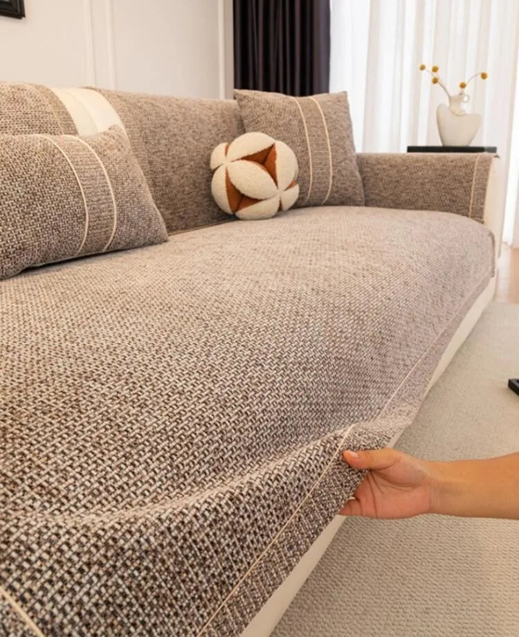Chenille Non-Slip Sofa Cover for Pets and Everyday Comfort