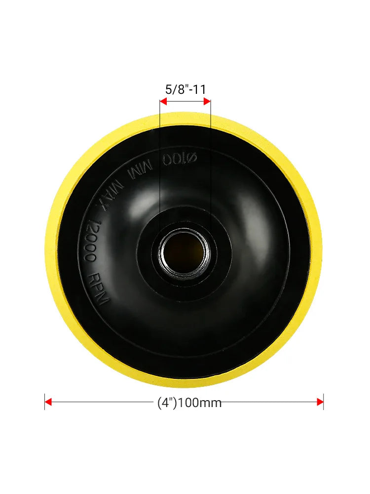 4-Inch Diamond Polishing Pads with Backer Pad (50-3000 Grit)