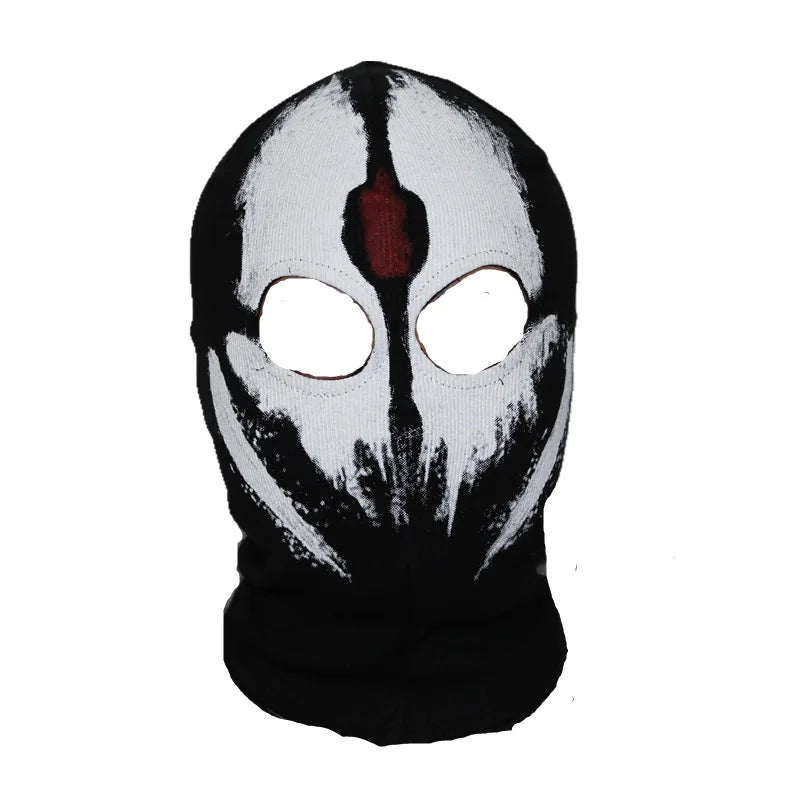 Cotton Balaclava Face Mask with Skull Design