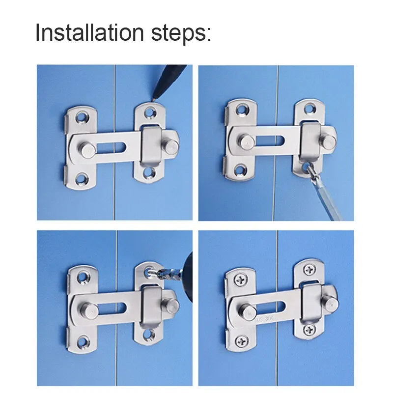 Stainless Steel Hook and Eye Door Latch