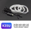 3m fiber optic cable 1 roll and 1m fiber optic cable 2 rolls for center console and two doors