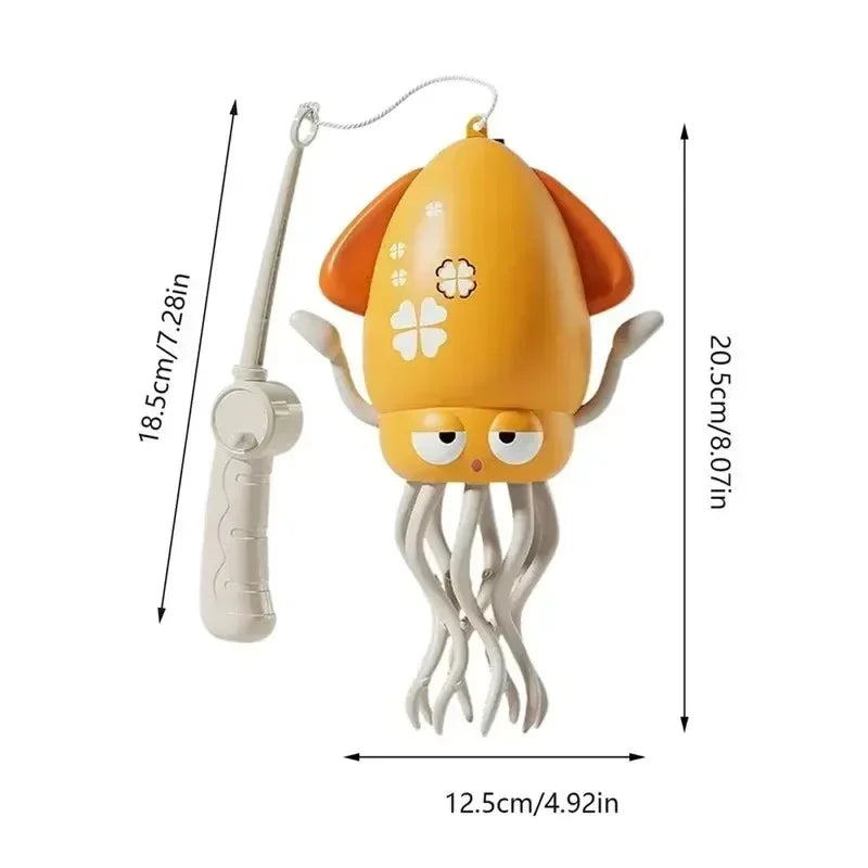 Interactive Dancing Octopus Toy with LED Lights and Obstacle Avoidance