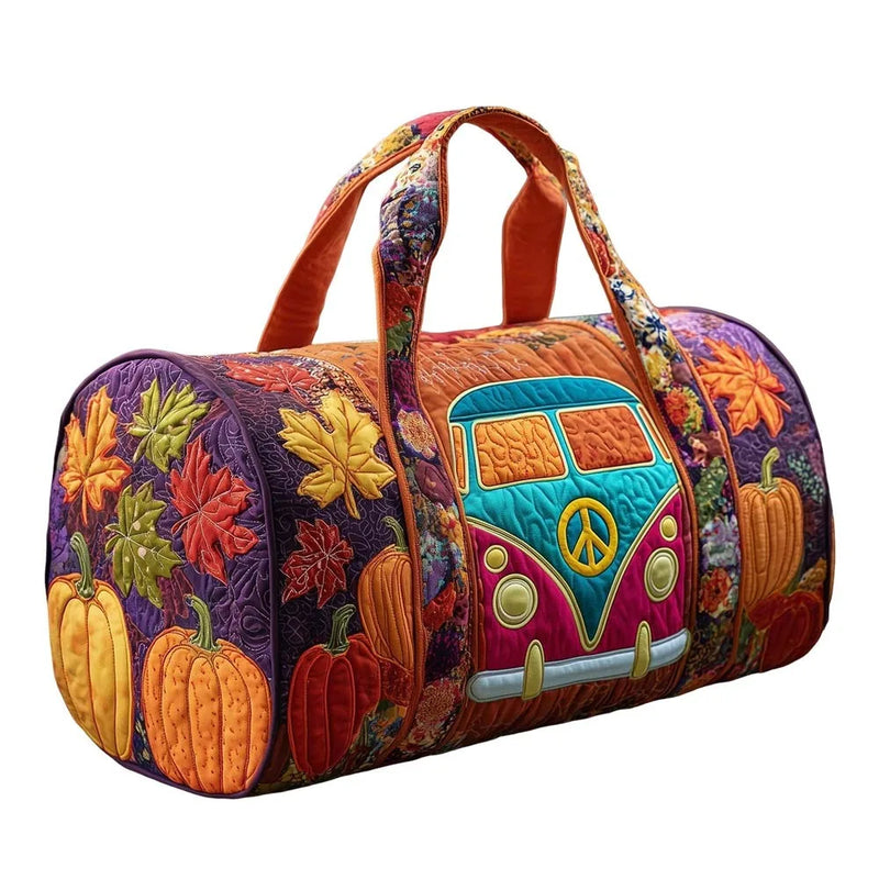 Quilted Cotton Travel Tote with Frog Print