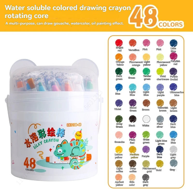 Set de Crayons Gel Pastel Soyeux et Tournables