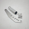 A set of CNC aluminum foot pegs and mounting hardware for electric dirt bikes.