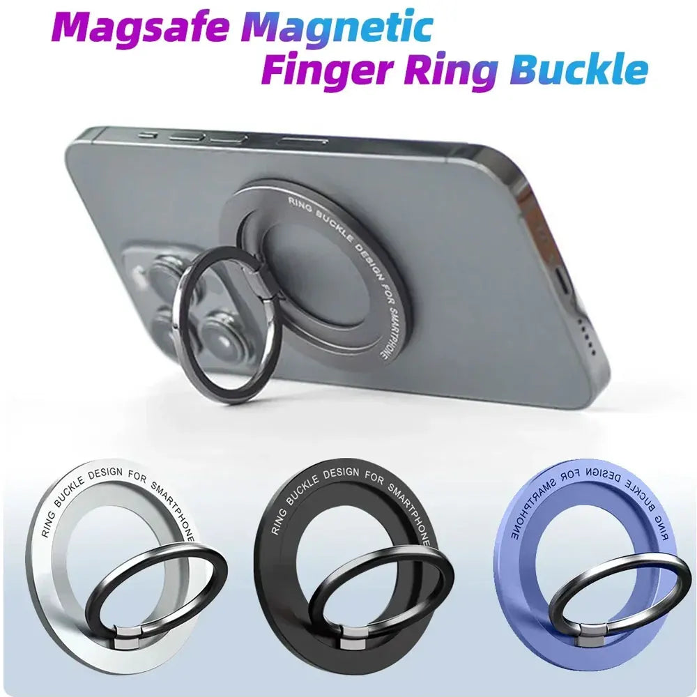 MagSafe magnetic finger ring buckle accessory for smartphone
