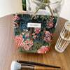 Vintage Floral Cosmetic Bag - Portable Makeup & Toiletry Organizer
