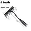 Heavy-Duty Carbon Steel Garden Weeding Rake