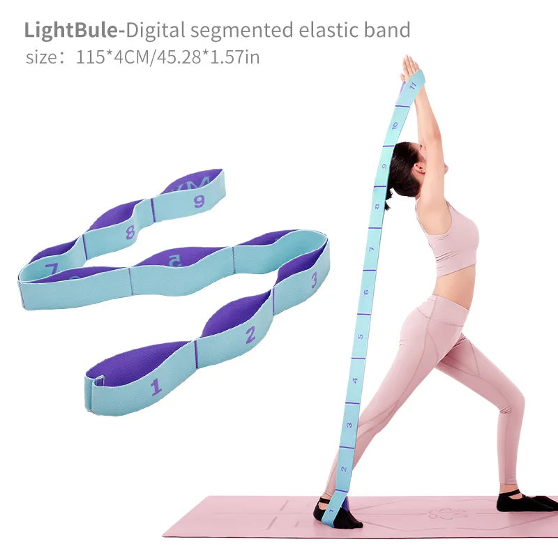 Elastisches Yoga-Dehnband mit Ösen
