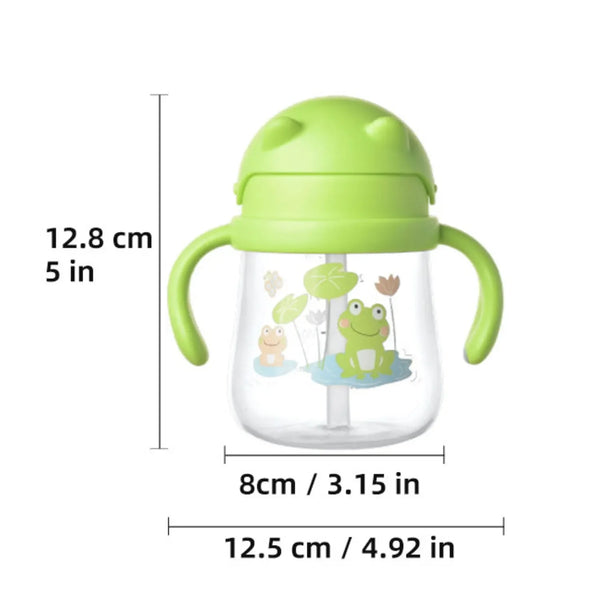 Baby Training Cup with Straw and Easy-Grip Handles