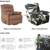 Printed Recliner Cover with Side Pocket — 4-Piece Set
