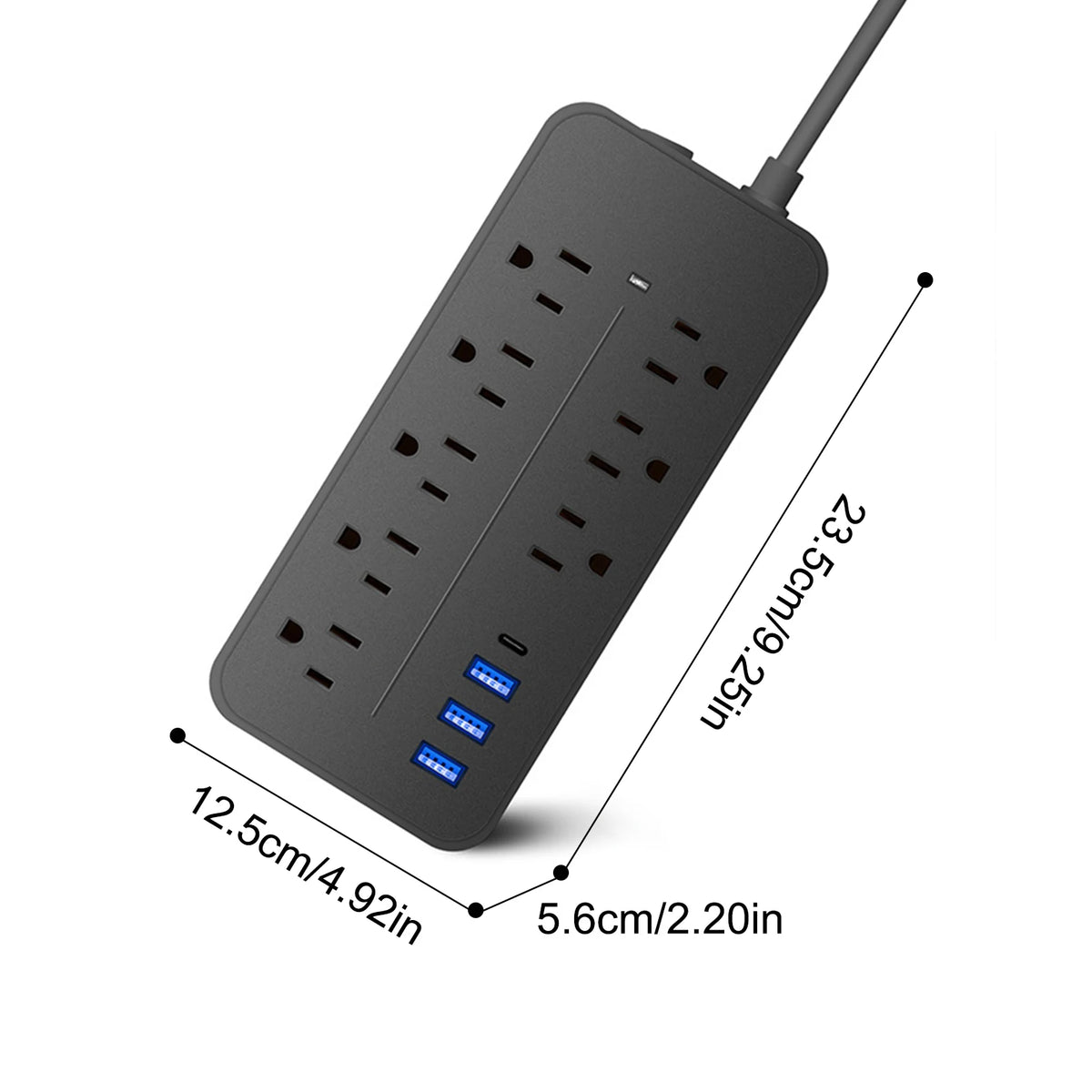 12-in-1 Multi-Port Surge Protector Power Strip