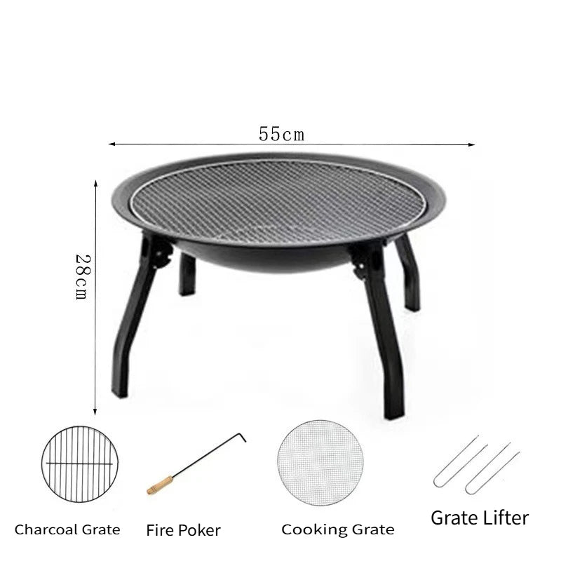 Compact Portable Charcoal BBQ Grill