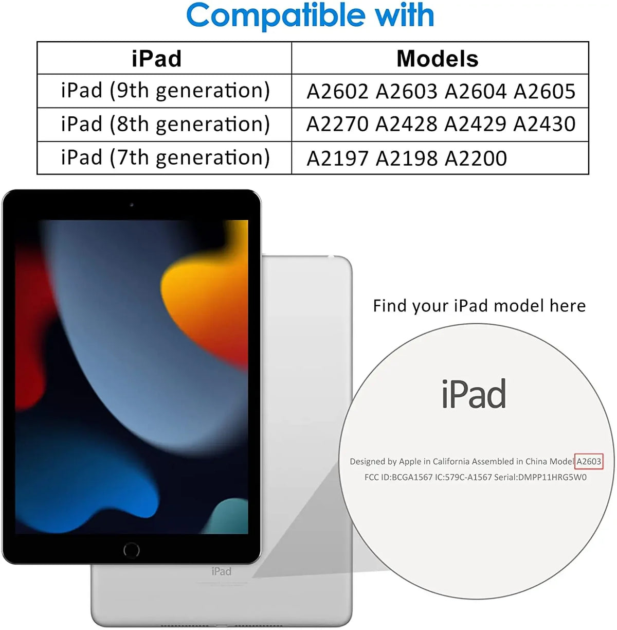 Tempered Glass Screen Protector for iPad 10.2-Inch (9th, 8th, 7th Generation)