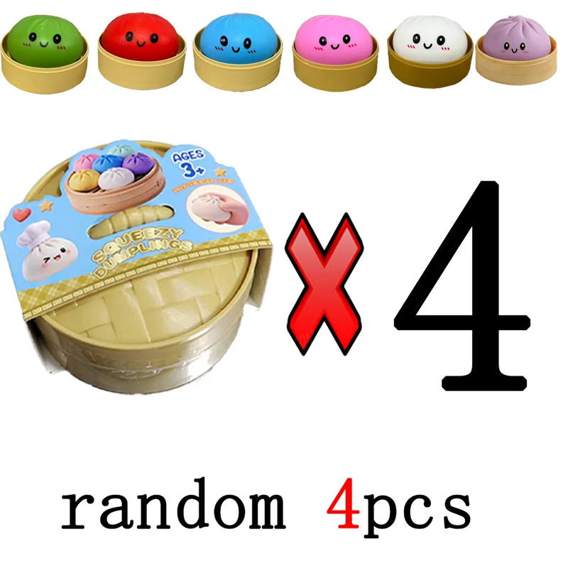 Juguete Antiestrés Squishy de Dumpling con Purpurina