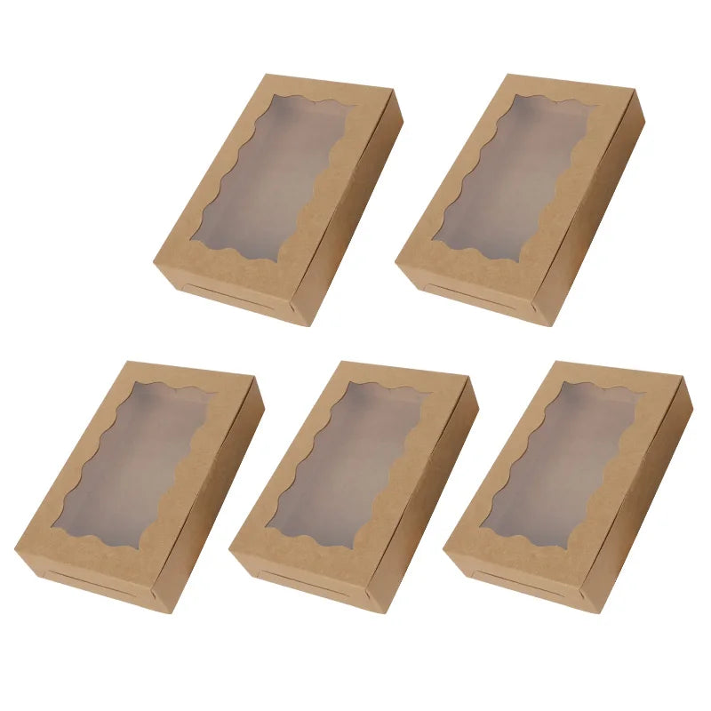 Kraft Paper Gift Boxes with Window