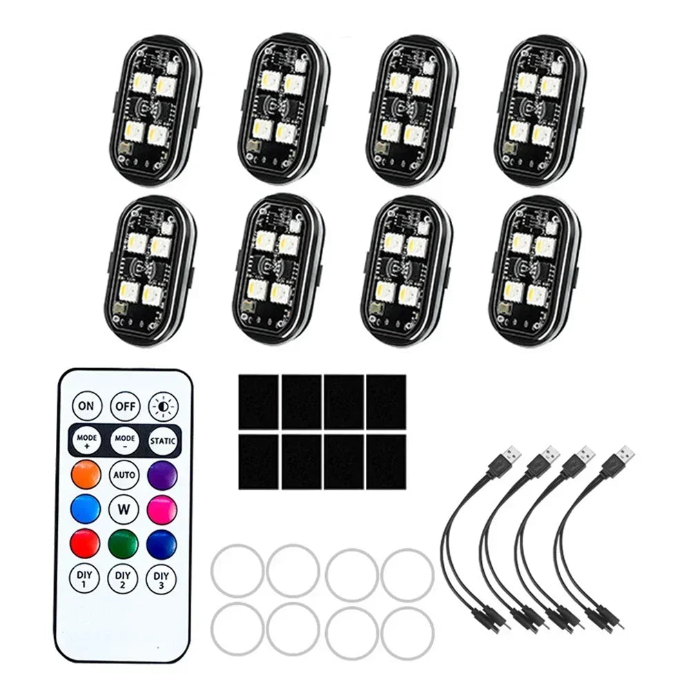 RGB LED Strobe Light with USB Charging