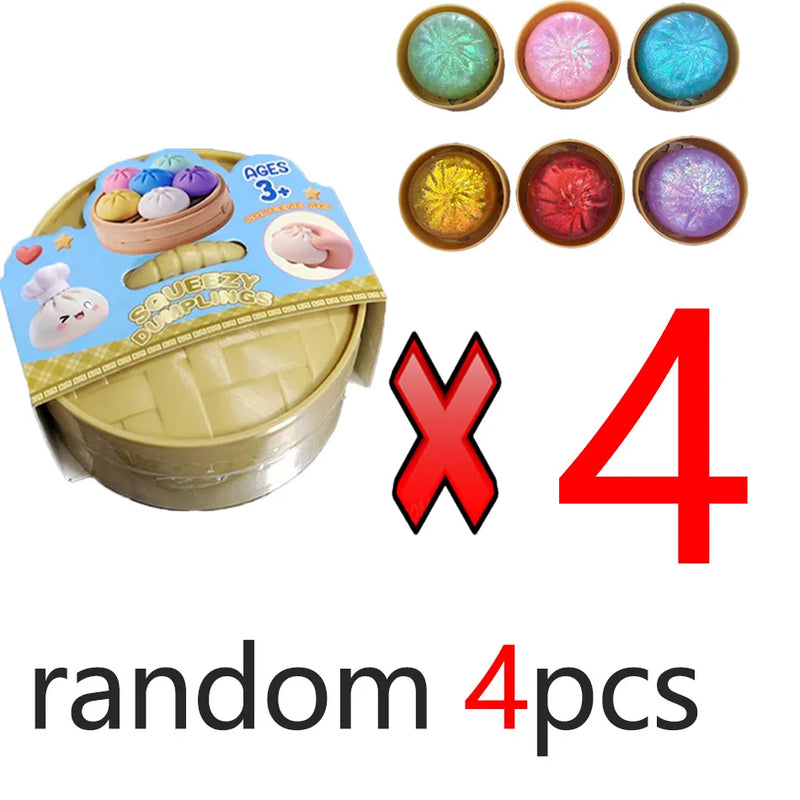 Jouet Squishy Ravioli Pailleté