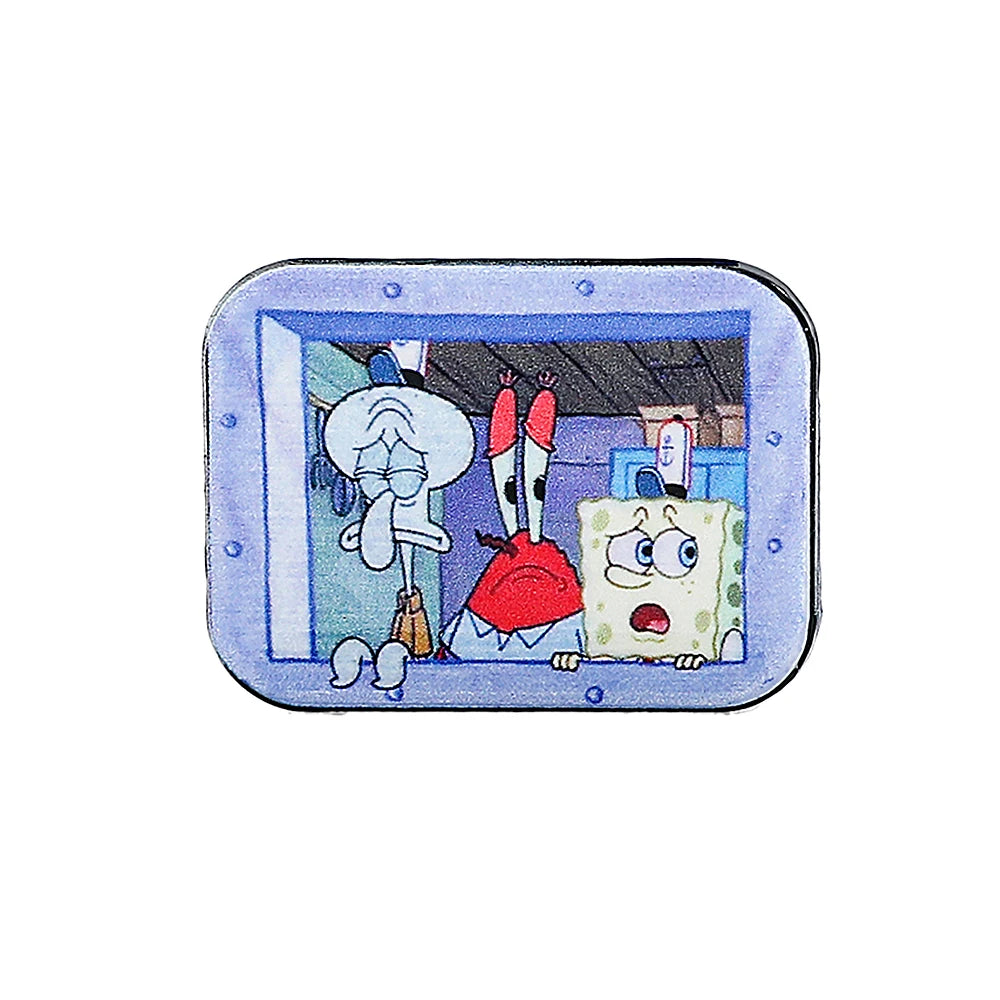 Enamel pin featuring SpongeBob SquarePants and Captain Patrick Star characters.