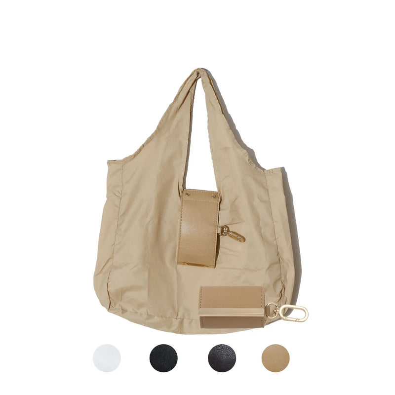 Large Canvas Tote Bag with Keychain Attachment