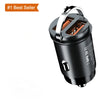 Chargeur de voiture métallique double port 200W