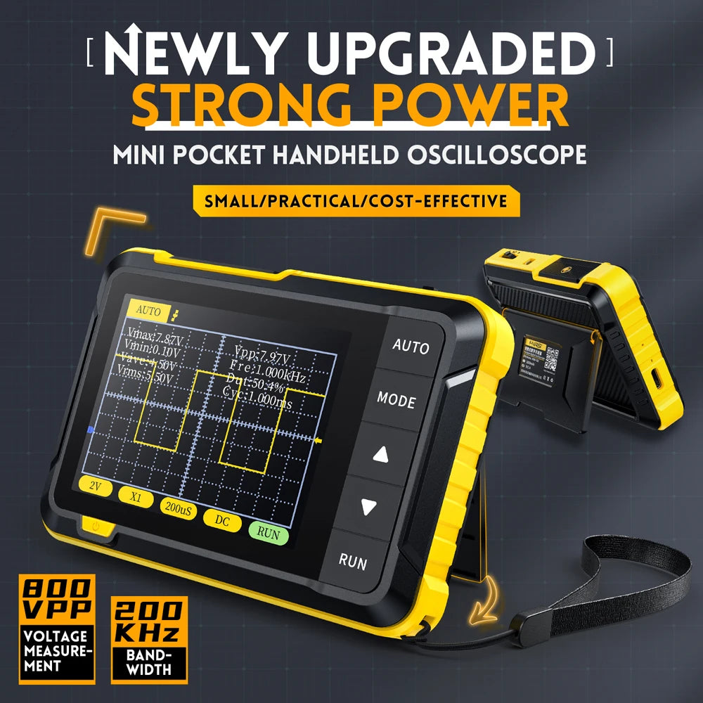 Mini Handheld Digital Oscilloscope with 2.8" Color Display