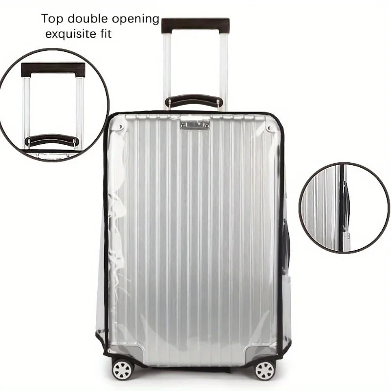 Transparent PVC Luggage Cover Set – Dustproof & Scratch-Resistant for 20–28 inch Suitcases