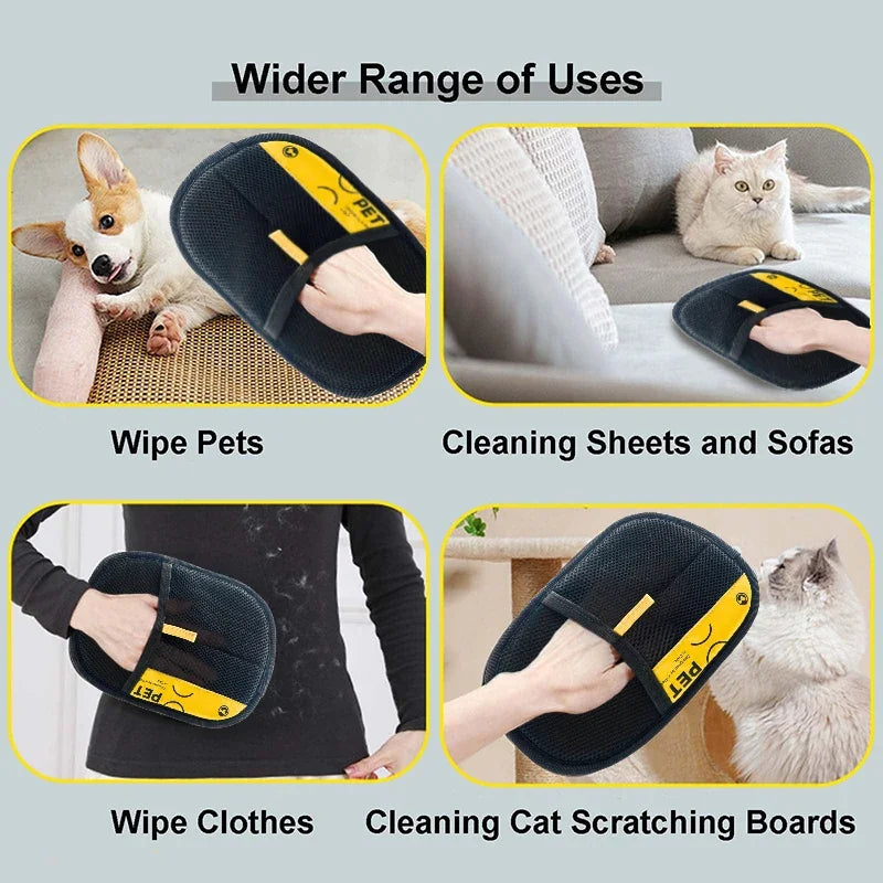 Reusable Electrostatic Pet Hair Remover Gloves