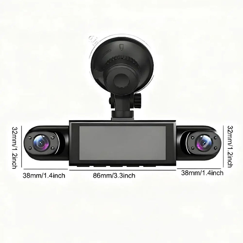 4-Channel 360° Dash Cam System with Parking Mode