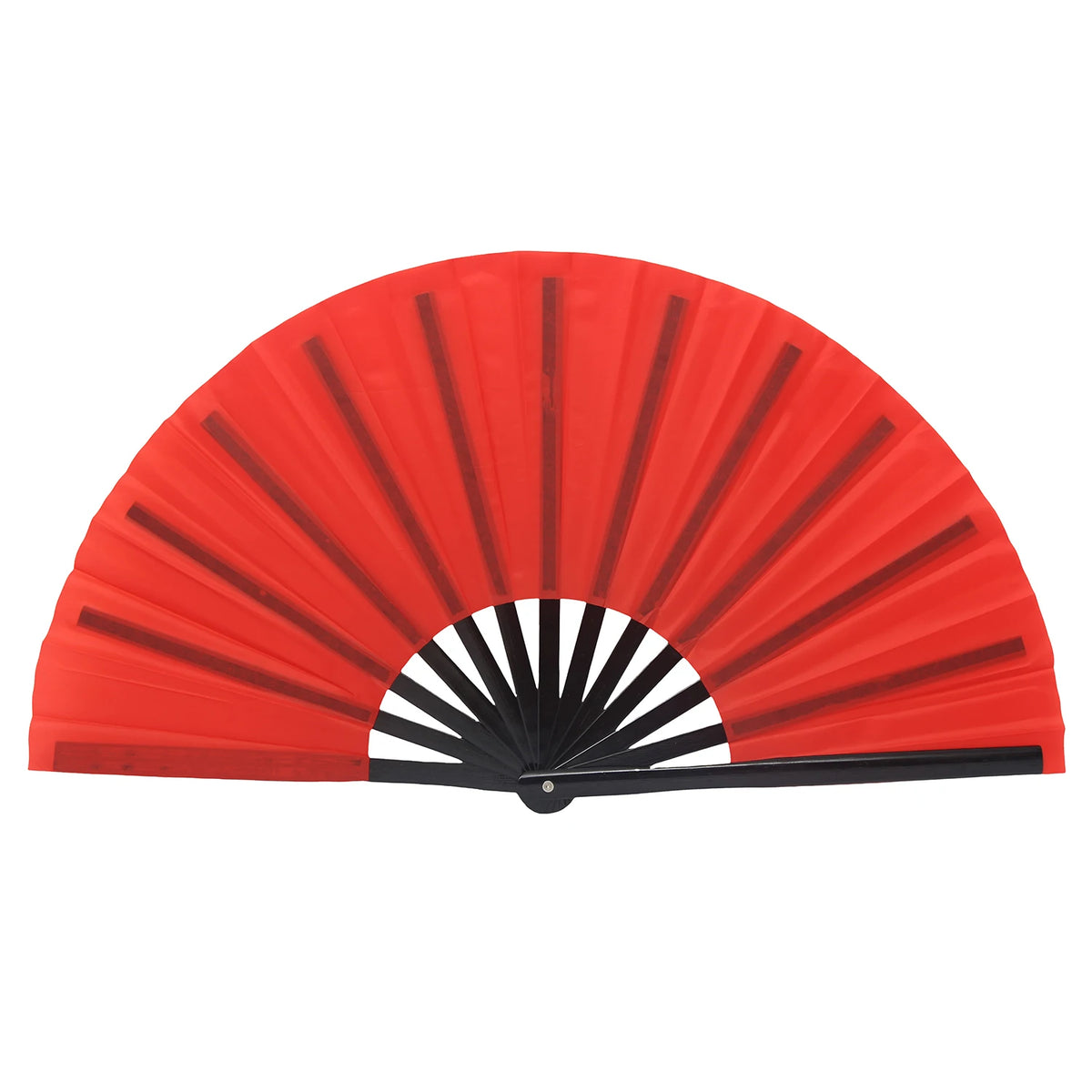 Traditional Bamboo Tai Chi Performance Fan with Protective Cover