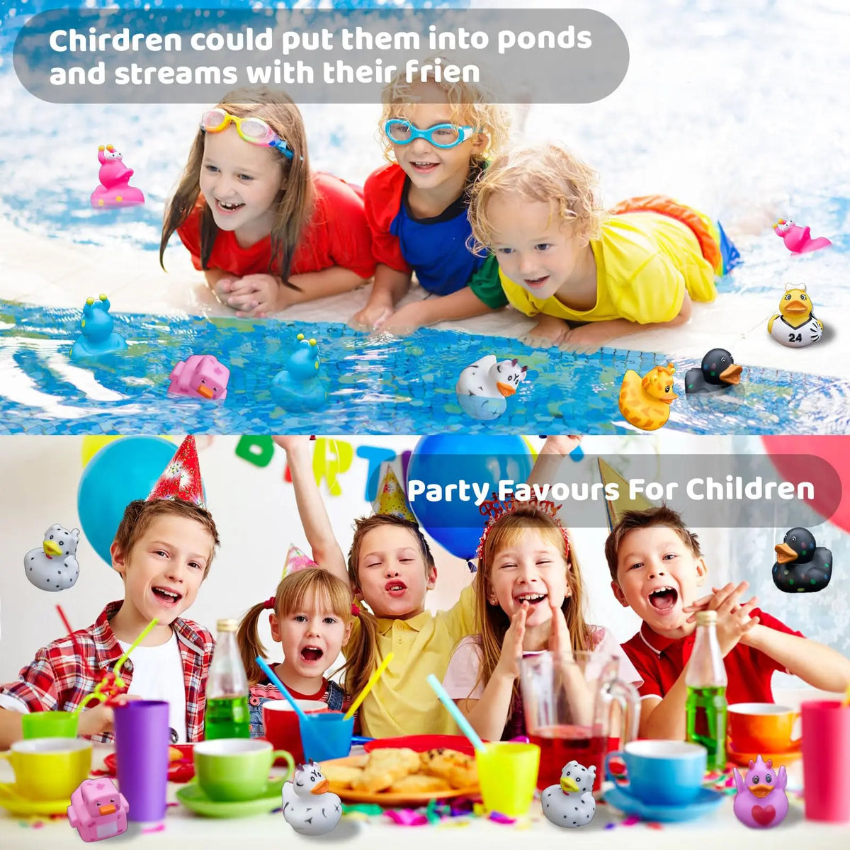 Rubber Duckies for Car Dashes, Bath & Party Fun