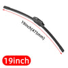 Universal J/Hook Front Wiper Blades