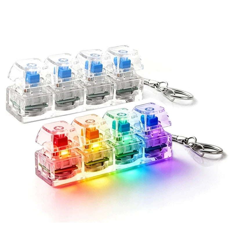 Illuminated Mechanical Keychain Stress Reliever
