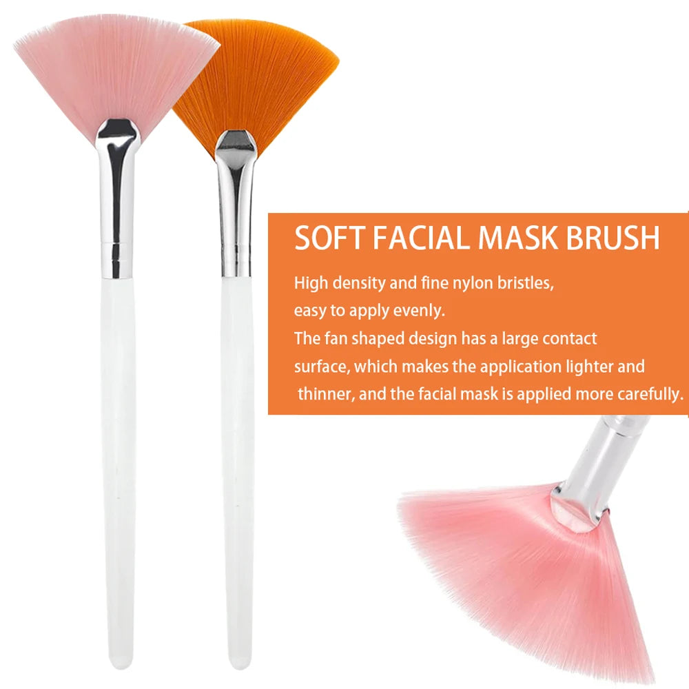 Soft Facial Mask Brushes Set for Smooth, Even Application